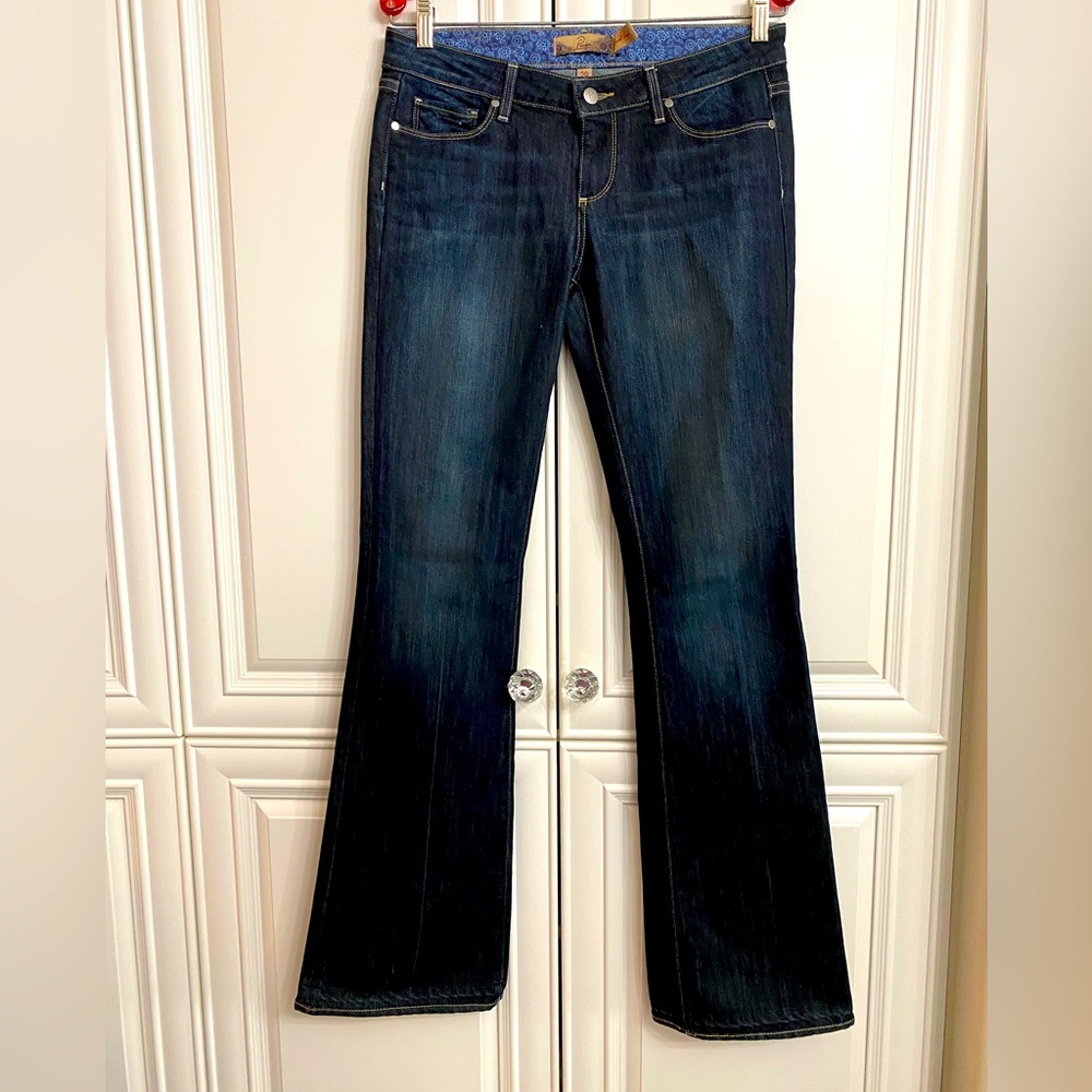 Paige Jeans Women’s 29” W x 34” L Dark Wash Laurel Canyon Bootcut  Bees Knees